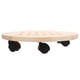 thumbnail image 5 of Soporte para plantas con ruedas, carrito de madera para plantas, macetas, base redonda para macetas, soporte móvil para macetas, 5 of 7