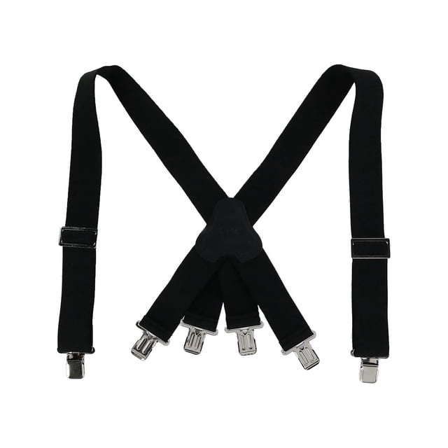 CTM® Elastic Clip-End 2 Inch Fireman Suspenders (Men's)