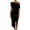 Black, variant on Women'S Off the Shoulder Asymmetrical Velvet Midi Dress Short Sleeve Ruched Elegant Party Dresses Black XXL