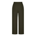 thumbnail image 4 of BUIGTTKLOP Womens Pants High Waisted Sweat Lounge Pants Straight Wide Leg Soft Comfy Athletic Trousers with Pockets, 4 of 6