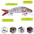 thumbnail image 3 of 6PC/Set Artificial Lifelike Fishing Lure 8 Segments Bait Swimbait with Hooks, 3 of 3