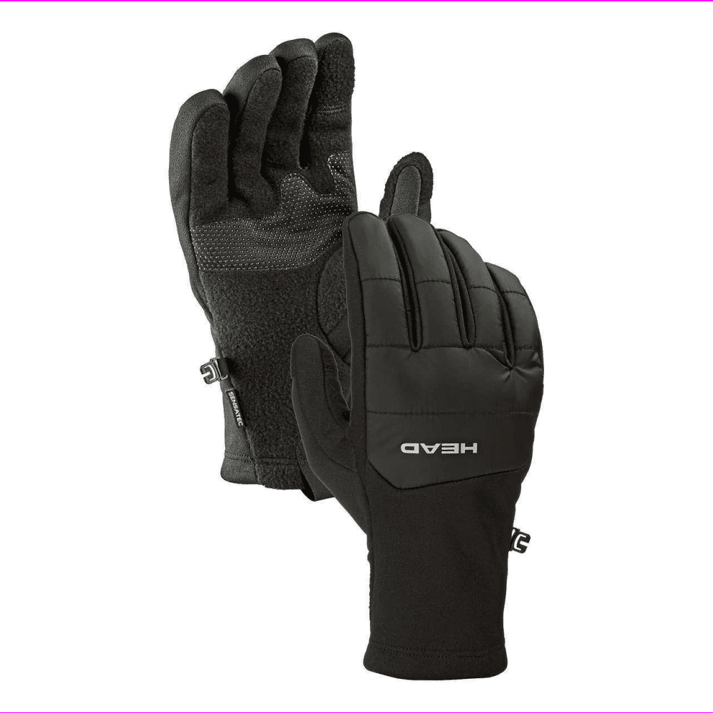 HEAD Black Men’s  Hybrid Gloves Warmth & Touchscreen XL 