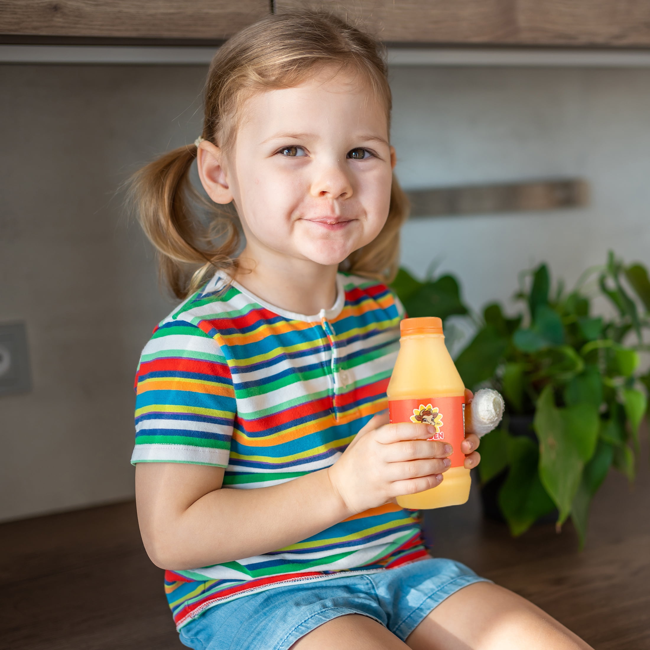Borden Orange Juice, 1 Pint Bottle, Liquid, Smooth