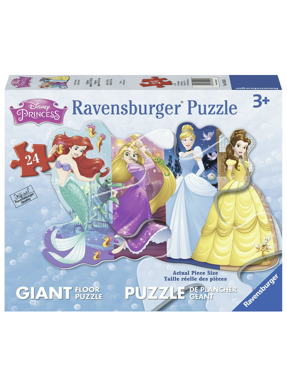 Ravensburger - Floor Puzzle - Pretty Disney Princesses - 24 Piece Shaped Jigsaw Puzzle