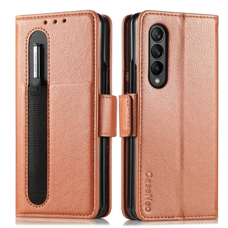 Magnetic Leather Case Compatible Samsung Galaxy Z Fold 4 With
