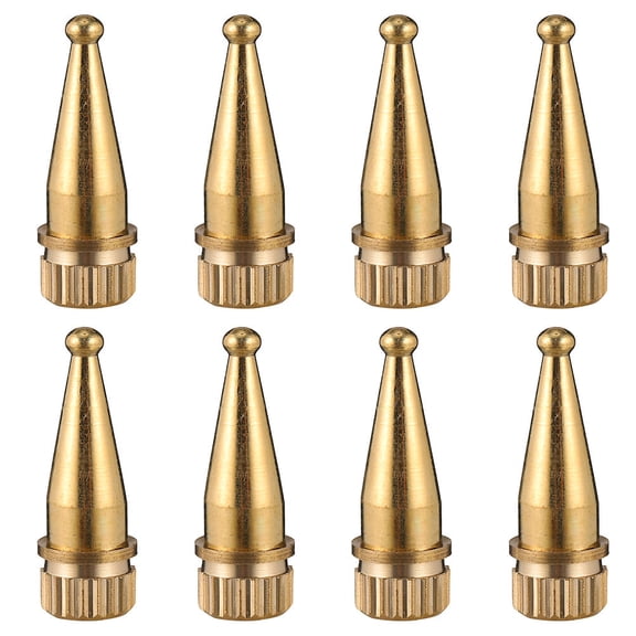 FENGGUIQU 8Pcs Golden Copper Speaker Spike Pads Speaker Feet Support Stands Protect Floors Improve Sound Quality