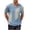 Mens Shirts Sky Blue, variant on Big and Tall Mens Fashion Pullover Ombre Tie Dye Notch V-Neck Short Sleeve Shirt Top Loose Streetwear Fathers Day Gift M-5XL