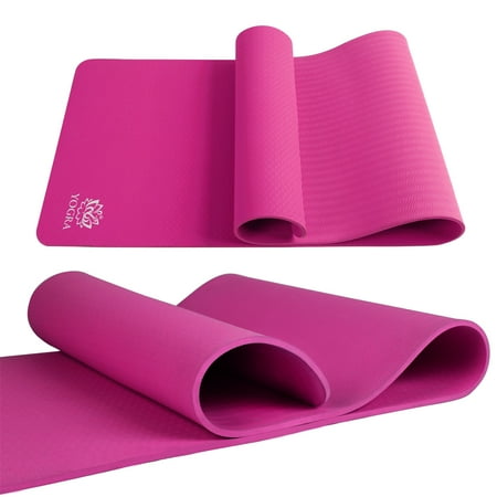 Yogra Tpe 8mm High Density Yoga Mat Germs And Sweat Resistant
