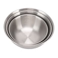 thumbnail image 2 of Salad Serving Bowls, 3 Pcs Stackable Design Easy Cleaning Metal Salad Bowls  For Restaurant, 2 of 8