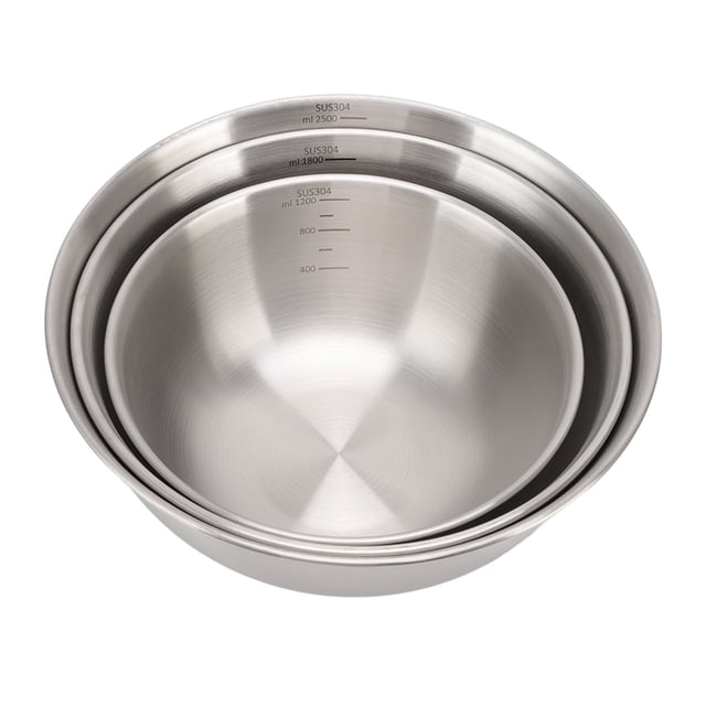 Metal Salad Bowls, Easy Cleaning Stainless Steel Salad Serving Bowls For Kitchen