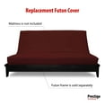 thumbnail image 3 of Premium Cotton/Polyester Futon Cover by Prestige Furnishings - Solid Collection - Solid Burgundy - King Size (78" x 80"), 3 of 6