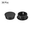 thumbnail image 3 of Uxcell 36Pack 1-3/32" Plastic Hole Plugs Panel Flush Type Knockout Locking Plugs, Black, 3 of 5