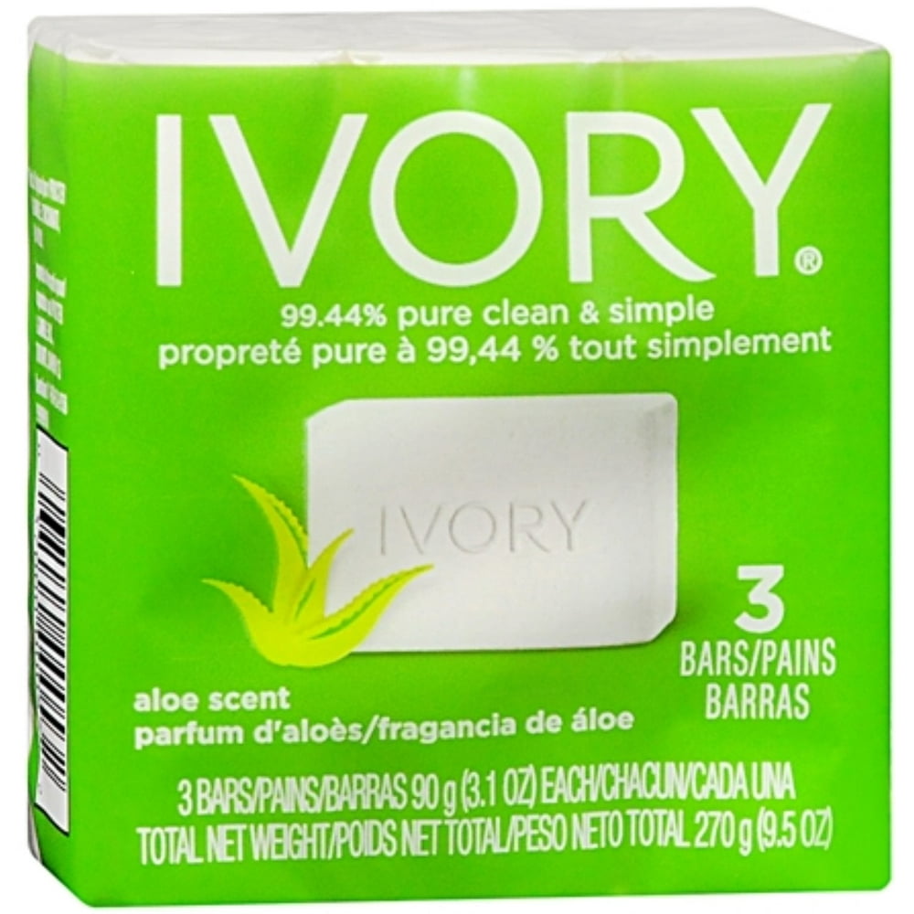 Ivory Bar Soap with Aloe 3 ea