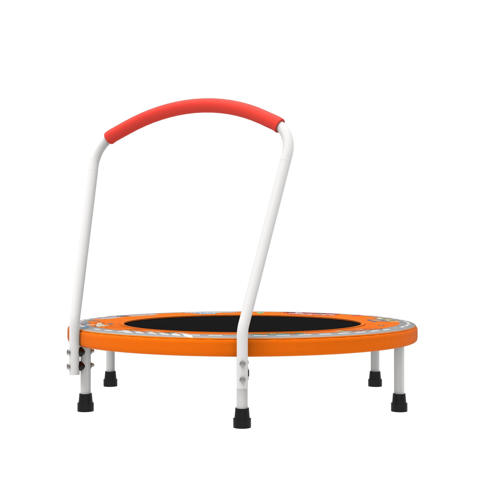 Hommoo 36" Mini Trampoline for Kids Age 1-6, Indoor/Outdoor Kid Trampoline with Handle, Orange