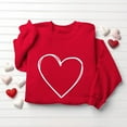 thumbnail image 4 of BEFOKA Long Sleeve T Shirt Women Valentine'S Day Crewneck Sweatshirt Love Heart Printed Womens Blouses Tops For Women Trendy Pullover Sweatshirt Graphic Tops & T-Shirts Print T Shirt Red, 4 of 6