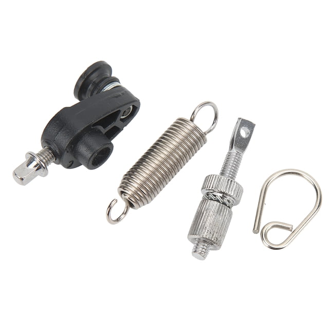 Juego de ganchos de resorte para martillo de banda de rodadura de tambor, accesorios de juego de batería de Metal de fácil montaje con tensor, color negro