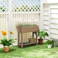 thumbnail image 2 of Outsunny 41L Self Watering Raised Garden Bed, Planter Box, Brown, 2 of 10