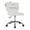 White, variant on Impressions Vanity Hello Kitty Kawaii Swivel Vanity Armless Chair with Wheels Rolling (Pink)