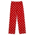 thumbnail image 7 of Mifsaly 2 Piece Pajama Set for Women Valentine Pajamas Matching Outfits Polka-Dot Homewear Button Down Sleepwear Loose Sleep Pants Spring Fall Pjs L, 7 of 7