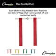 thumbnail image 3 of Champion Sports Flag Football Set - Durable Velcro Flags with 1" Belt One Size Fits All - Red, 3 of 5