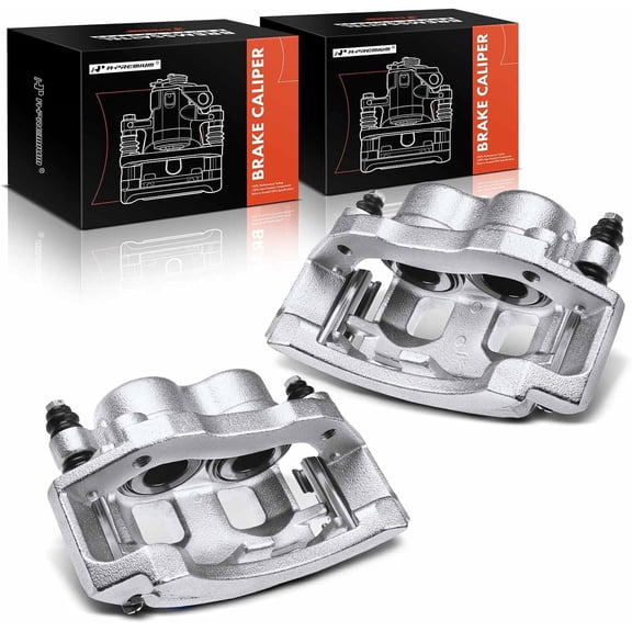 A-Premium Front 2PCS Disc Brake Caliper Assembly with Bracket Compatible with Dodge Models - Ram 1500 2000 2001