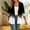 001 Black, variant on Oplxuo Women Cardigan 3/4 Sleeves Open Front Lightweight Cardigan Fashion Print Cardigan