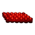 thumbnail image 1 of Paquete de 24 velas LED para velas de té – Velas parpadeantes sin llama – Velas falsas electrónicas con pilas – Decoración para bodas, fiestas, citas y celebraciones de festivales (rojo), 1 of 3