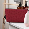 thumbnail image 5 of Picia Christmas Red Snowflakes Printed Leather Travel Toiletry Bag,Cosmetic Organizer, Makeup Travel Bag, Durable Travel Pouch, Compact Toiletry Bag, Travel Accessories, 5 of 6