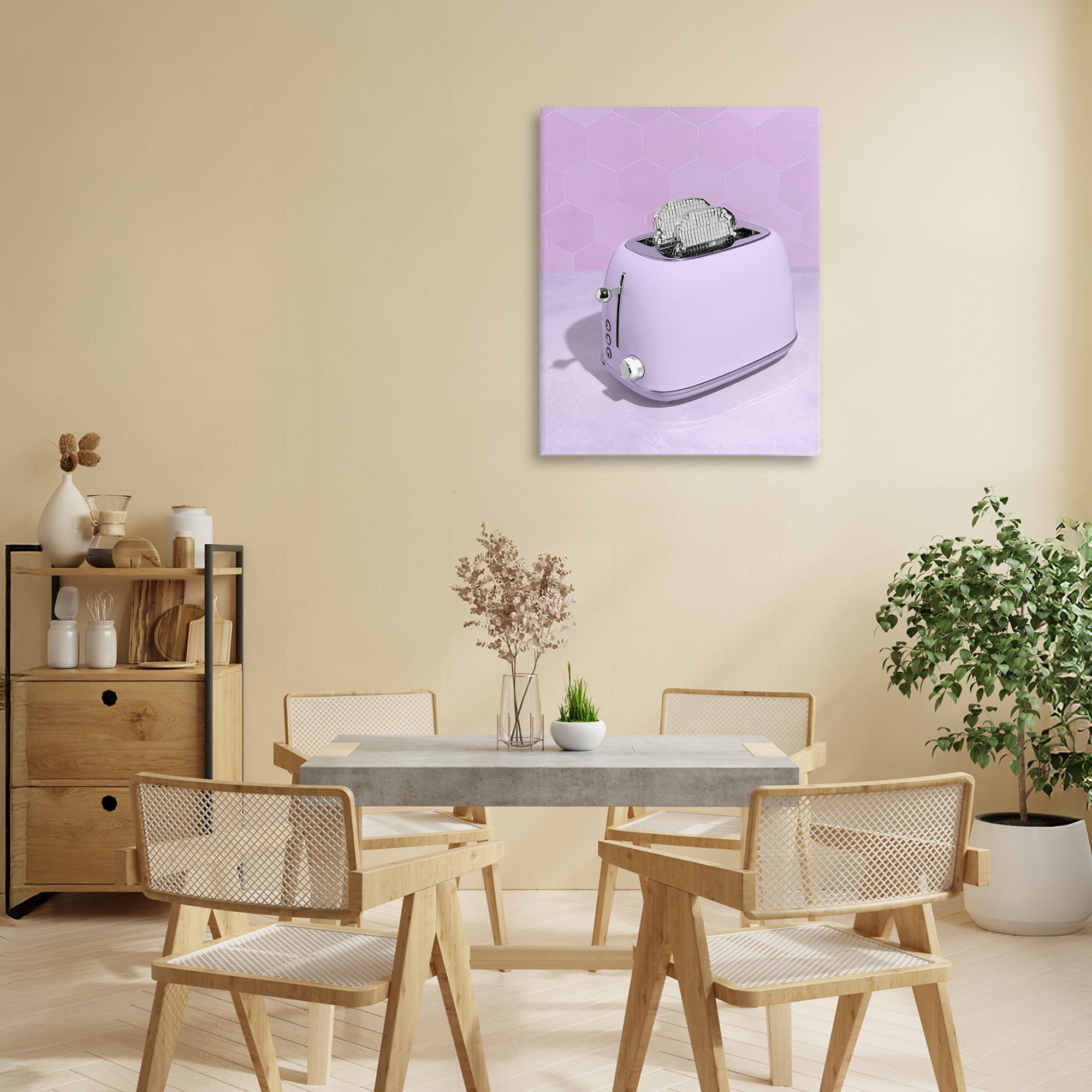 Stupell Industries Disco Toast over Purple Canvas Wall Art, design by LISH Creative