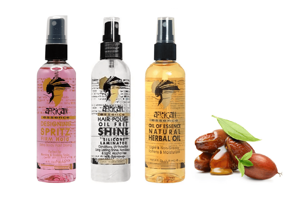 African Essence Natural Herbal Oil Set (Designing Spritz + Hair Polish