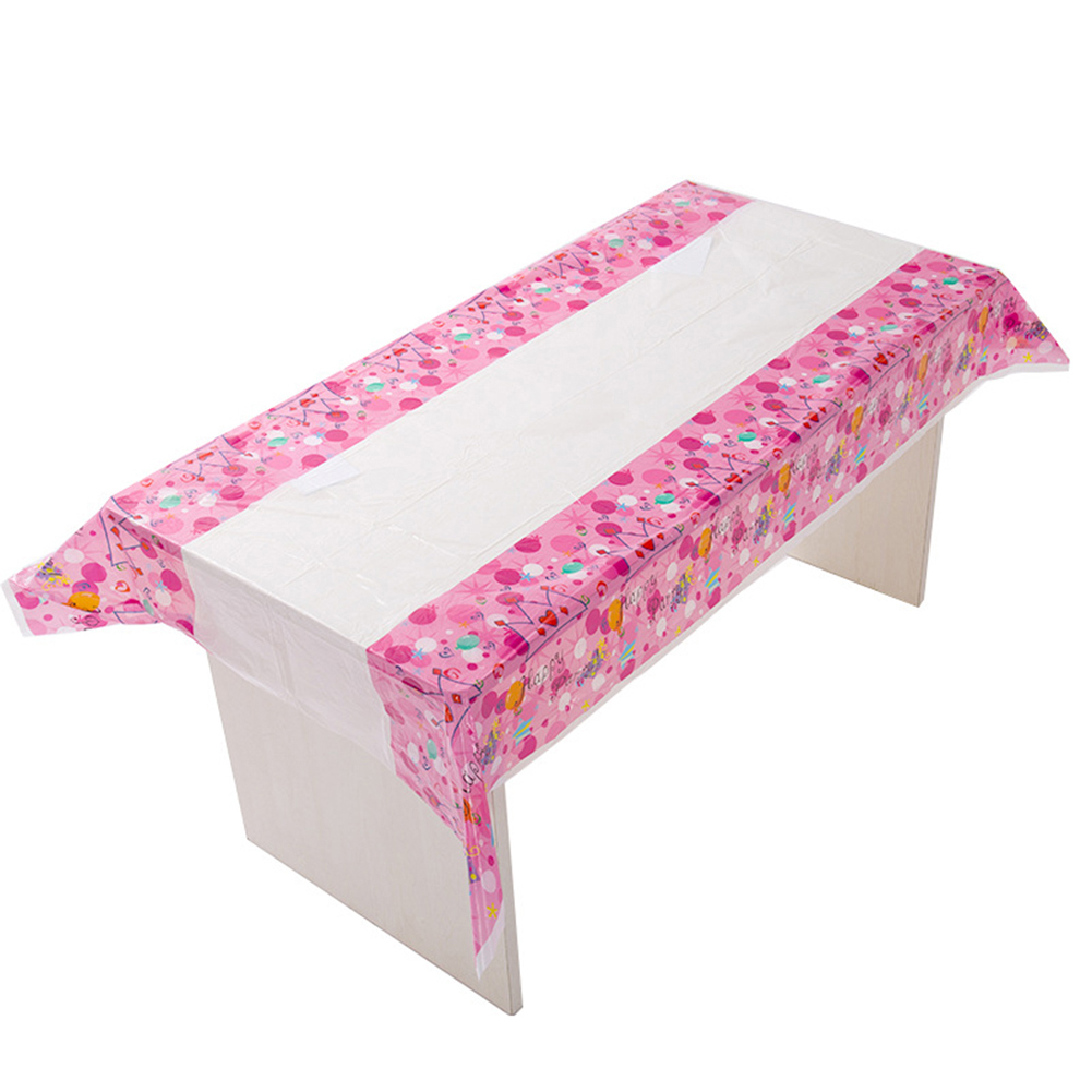Party Birthday 180*108cm Tablecloth Disposable Birthday Tablecloth