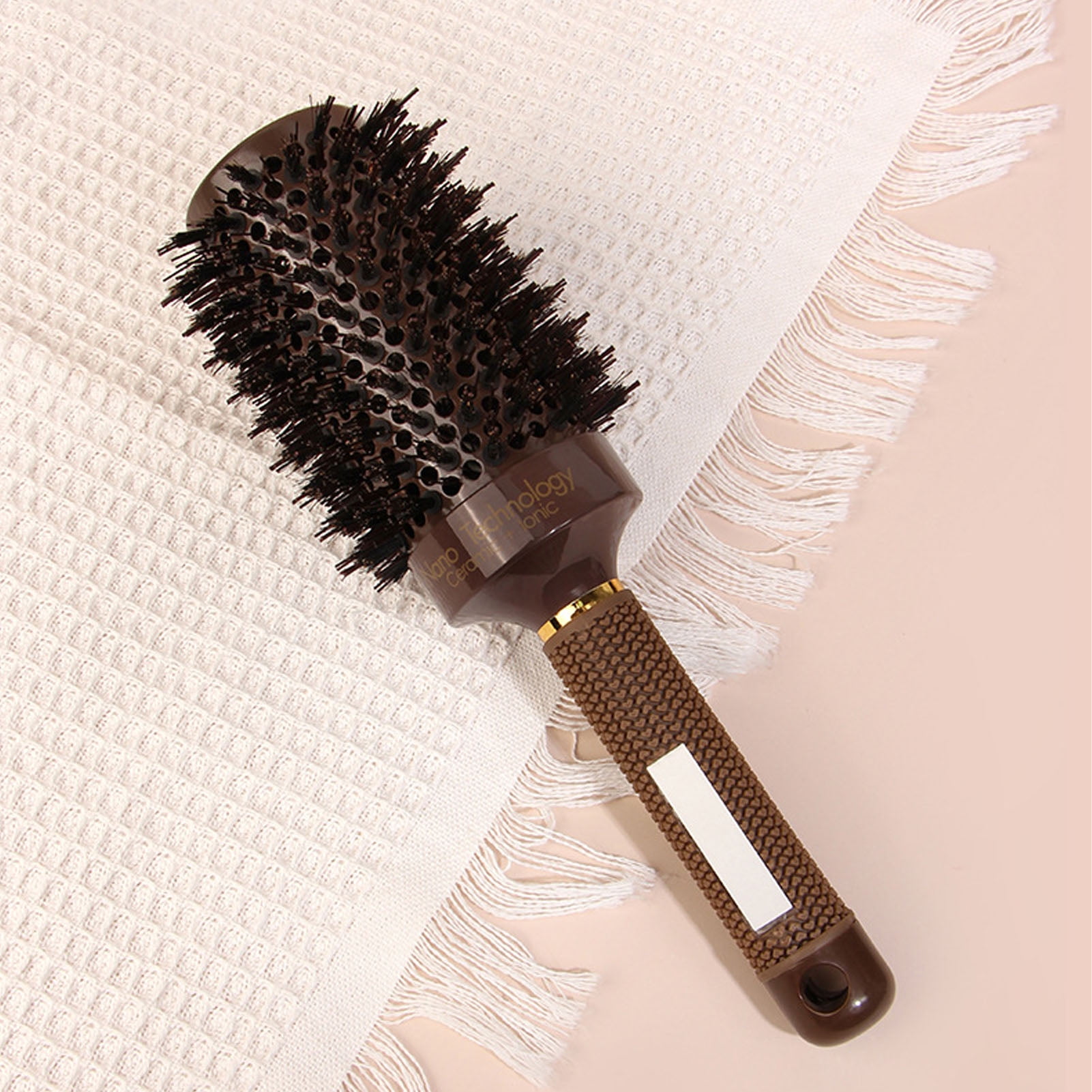 Domqga Round Roller Comb,Thermal Hair Brush Round Roller Comb Heat