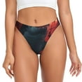 thumbnail image 1 of Balery Red Moon Shark Sailboat Tangas de Algodón para Mujer con Estampado – Ropa Interior Sexy, Transpirable, G-string-Large, 1 of 6