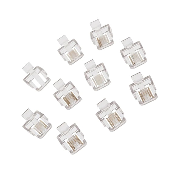 10Pieces RJ45 Connector Repair Clips Covers Compatibles Cat5e Cat6 Ethernet Cables for Home Use