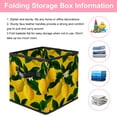 thumbnail image 3 of RATGDN Collapsible Fabric Cube Storage Bin with Double Handles for Living Room Bedroom Office Black - Lemon Juice Fruit, 3 of 7