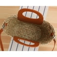 thumbnail image 5 of LinYooLi Women Straw Crossbody Bag Summer Beach Weave Shoulder Bag Rattan Wicker Handbag, 5 of 8
