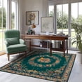 thumbnail image 3 of ZENELESS Area Rugs for Living Room,5x7ft Machine Washable Non Slip Modern Rugs for Home decor Living Room Dining Room Bedroom Den Nursery Dark Green, 3 of 10
