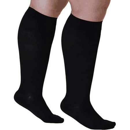 facefd 2 Pairs Compression Socks Wide Calf Health Care Skin Color ...