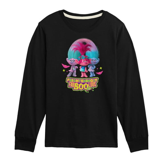 Trolls Movie - Halloween - Poppy, Satin, & Chenille - Frighteningly FabBooLous - Toddler And Youth Long Sleeve Graphic T-Shirt