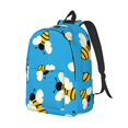thumbnail image 2 of Daiia Flying Bees Vintage Canvas Backpack for Men and Women ,Hiking Backpack,Travel Laptop Bag for School,Large Capacity Backpack, 2 of 8