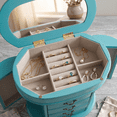 thumbnail image 3 of Hives and Honey Cari Jewelry Chest Jewelry Box for Women, Turquoise, 3 of 7