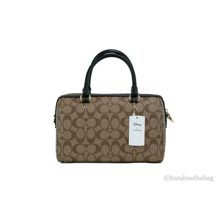 Coach Brown Signature Coated Canvas and Leather Mini Sierra Satchel Ba