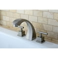 thumbnail image 2 of Kingston Brass KS4368CQL Concord Two-Handle Deck Mount Roman Tub Faucet, Brushed Nickel, 2 of 5