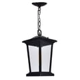thumbnail image 2 of Leawood 1 Light Black Outdoor Hanging Light, 2 of 2