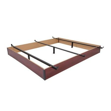 Cherry Wood Finish Bed - Mantua Cherry Finished Wood Low Profile Bed Base