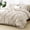 Beige, variant on Full Size Comforter Set Light Blue, 7 Pieces Pintuck Bed in a Bag, All Season Bedding Set with Comforter, Sheets, Pillowcases, Shams, Lightweight Cozy Quilt, Easy Care Bed Ensemble