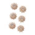 thumbnail image 4 of yuksok 6 Pieces Cufflink Trendy Rhinestone Button Covers for Party Business Wedding B, 4 of 9