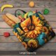 thumbnail image 5 of Fotbe Deep Yellow Colorful Sunflower Bolsa Tote con Estampado para Mujer, Bolsos con Cremallera, Bolsa de Hombro Casual de Gran Capacidad con Bolsillos Internos, 5 of 7