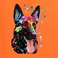 thumbnail image 5 of Wild Bobby Dean Russo German Shepherd Dog Lover Unisex Crewneck Graphic Sweatshirt, Orange, Small, 5 of 5