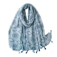 thumbnail image 4 of YUEHUA Shawl Scarf Women Lightweight Floral Paisley Cotton Linen Wrap for Evening Dresses Wedding Formal Daily Gift, 4 of 5